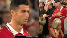 Cristiano Ronaldo y su particular gesto EN VIVO durante el minuto de silencio por la Reina Isabel II [VIDEO]