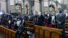 Dina Boluarte saca a los fieles de la Iglesia de las Nazarenas para estar sola con el Señor de los Milagros