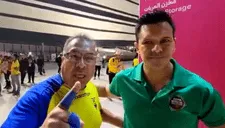 Hincha ecuatoriano hacen las paces con periodista chileno tras polémica de Byron Castillo