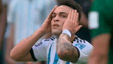 Argentina gritaba el gol de Lautaro Martínez, pero el VAR anula el gol por supuesto offside