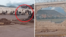 Manifestantes rompen pared e intentan ingresar por la fuerza al aeropuerto de Cusco [VIDEO]