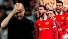 Guardiola no lo puede creer: Manchester United voltea el clásico 2-1 en menos de 5 minutos al City