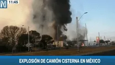 Camión cisterna explotó en una gasolinera en México dejando al menos dos fallecidos: Se evacuó la zona