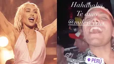 Peruano cantó "Flowers" a todo pulmón en "ValeTodo" y Miley Cyrus lo compartió en sus redes