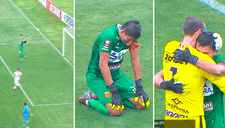 'Banana' Ruíz ataja misil, se pone sensible y Diego Penny lo consuela en la Liga 1