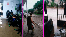 ‘Doteros’ no se asustan por huaico y siguen jugando en plena inundación: “Prioridades”