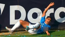 Irven Ávila sufrió torcedura del codo y terminó adolorido en el Sporting Cristal vs. Atlético Grau