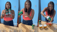 Peruana compra latas de cervezas de Pilsen y queda en 'shock' por peculiar detalle en TikTok