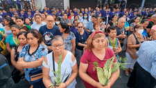 Domingo de Ramos: fieles llegan a la iglesia Las Nazarenas y realizan tradicional bendición de palmas