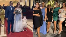 Valeria Piazza, Alvina Ruiz y Carla Tello juntas en boda de Verónica: "¡Qué vivan los novios!"