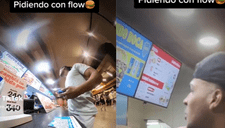 Joven pide con harto flow su pedido en Burger King y sorprende a los trabajadores