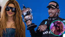 ¡Su amuleto! Shakira es captada en Grand Prix de Londres con Lewis Hamilton y piloto logra quedar Top 3