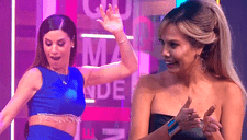 Laura Huarcayo se quita los tacos EN VIVO para batirse a duelo de baile con María Pía Copello