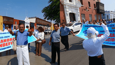 Maestros de la Universidad Nacional de Trujillo en segundo día de huelga nacional