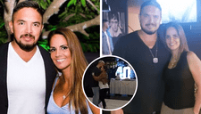 Blanca Rodríguez se divierte con Juan Manuel Vargas en la celebración de su cumpleaños 40