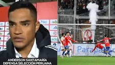 Anderson Santamaría responde sobre el segundo gol de Chile: "Otros podían rechazar el balón"