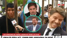 Hincha peruano sorprende a 'Pollo' Vignolo y periodistas de ESPN con imitación de Mariano Closs