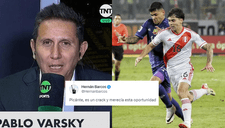 Juan Pablo Varsky festeja debut de Franco Zanelatto y Hernán Barcos responde: "Juega en Alianza Lima"