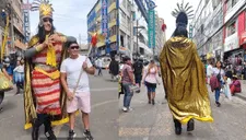 Conoce al inca Atahualpa de Gamarra, extranjero de 2.30 metros de altura que causa revuelo