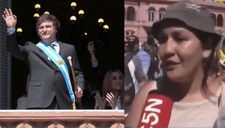 Javier Milei juró como nuevo presidente de Argentina y ciudadana se quiebra EN VIVO por una razón