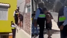 Arequipa: perrito es rescatado luego terminar atrapado entre dos viviendas tras explosión de pirotécnicos