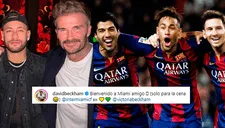 ¿Messi, Neymar y Suárez otra vez juntos?: El astro brasileño se reunió con Beckham en Miami