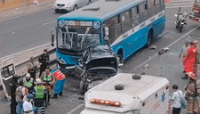 Vía Evitamiento: bus de la empresa Pegasso Express genera triple choque y deja un fallecido y 28 heridos