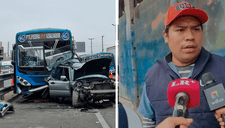 Accidente en vía Evitamiento: cobrador del bus Pegasso Express se lava las manos y echa la culpa a pasajeros