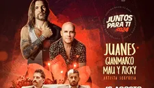 Juanes, Mau, Ricky y Gian Marco en un mismo concierto: ‘Juntos para ti 2024’ entérate más del festival de música