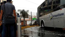 Metropolitano reporta demora en su circulación debido a las intensas lluvias en Lima