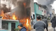 Villa El Salvador: Gigantesco incendio provoca explosión en toda una cuadra y vecinos corrieron por sus vidas