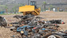 Operativos en la Costa Verde: más de 20 motocicletas fueron destruidas en Magdalena