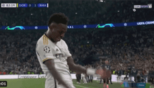 Vinícius hizo peculiar baile tras anotar golazo para Real Madrid ante Dortmund