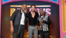 Guty Carrera posa con Will Smith y Martin Lawrence en avant premiere