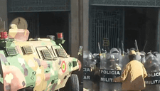 Golpe de Estado en Bolivia: Militares entran en Palacio de Gobierno con metralletas y tanqueta