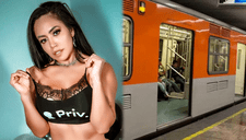 Luna Bella, modelo de OnlyFans, graba video manteniendo relaciones íntimas en pleno vagón del metro de CDMX