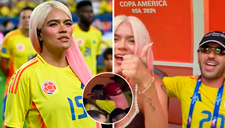 Karol G y Feid se besan públicamente por primera vez en la final de la Copa América