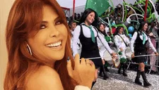 Magaly Medina sorprende con noble gesto a estudiantes del desfile escolar en Huaycán: "Les voy a yapear"