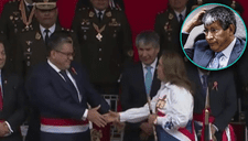 Dina Boluarte pasó de largo y no saludó a su “wayki”, Wilfredo Oscorima en Parada Militar 2024