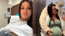 Angie Arizaga a punto de dar a luz a su bebé: Llega a la clínica con Jota Benz