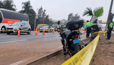 Surco: motociclista es cerrado por bus y fallece en la Panamericana Sur en terrible accidente