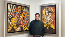 Joan Alfaro, pintor cajamarquino, inauguró con éxito su primera galería de arte