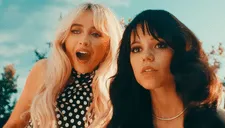 Jenna Ortega y Sabrina Carpenter protagonizan apasionado beso en video de “Taste”