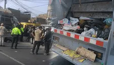 Terror en comas: hallan metralleta de guerra dentro de contenedor de basura en Av. Túpac Amaru