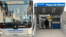 Metropolitano: embarque de estación Plaza de Flores en Barranco queda inhabilitada por ATU