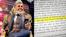 Andrés Hurtado: revelan confesión donde involucran a 'Chibolín' como operador de lavado de activos