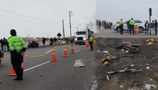 Padre e hijo mueren en la Panamericana Sur tras despiste de su moto lineal en el distrito de Asia