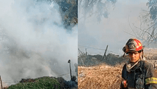 Incendio forestal en Lima: fuego ocurre detrás de colegio de Chaclacayo y amenaza con extenderse