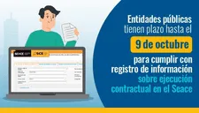 OSCE insta a entidades públicas a subsanar registro de información