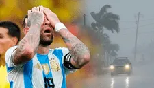 ¿Argentina perdería por walkover ante Venezuela? Messi no puede salir de Estados Unidos por huracán